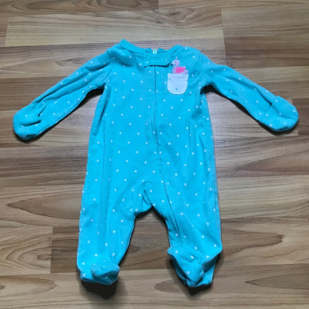 Polka Dot Flamingo Pajamas